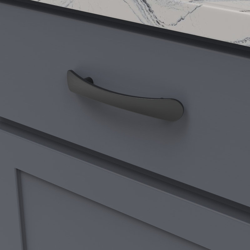 Vale Collection Pull, Matte Black, 3 3/4" inch