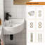HOROW Basin 46mm L x 46mm W White Sink