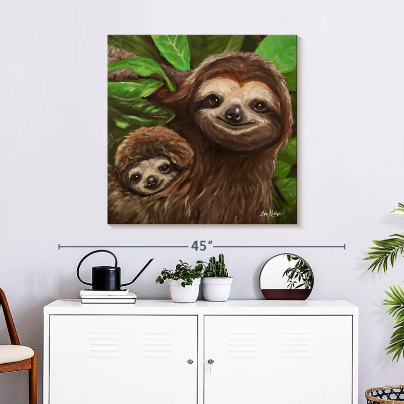 Brampt Sloth All Smiles, 30" H x 30" W