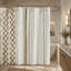 Rideau de douche imprimé en coton 72x72" (1 pièce) avec chenille-134771553-134771554