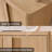 69'' Sideboard Buffet Cabinet With 4 Minimalist Doors And Adjustable Shelves, Natural Oak-117163461