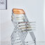 Chaise d'appoint avec structure en acier, plastique-569338947