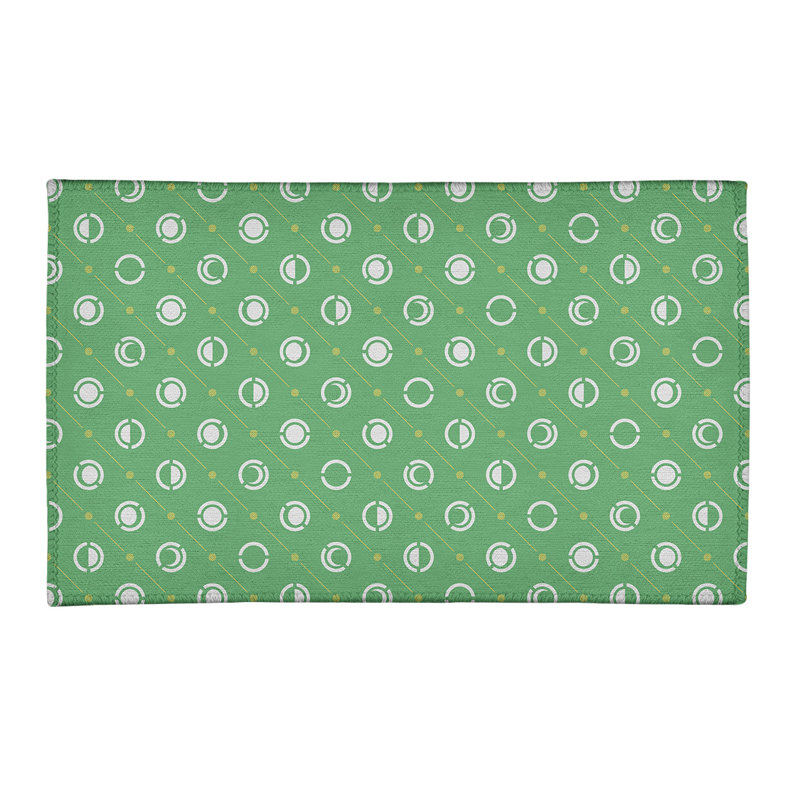 Tapis vert/blanc lune phases, Rectangle 2 pi x 3 pi