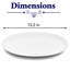 Assiette plate en porcelaine de qualité supérieure VITALE COUPÉE - IVOIRE | Ivoire | Va au micro-ondes et au lave-vaisselle-126618913