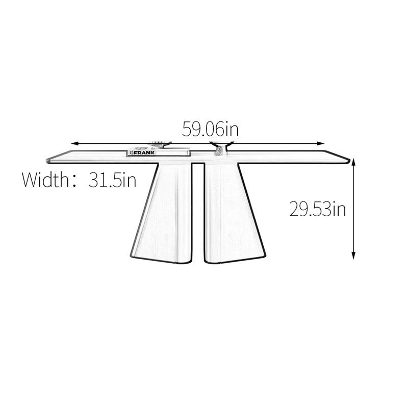 Despres, 29.53"H x 59.06"L x 31.5"W