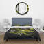 Pissenlit sur fond noir - ensemble de housse de couette traditionnel - microfibre de polyester-138869711
