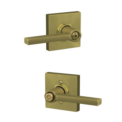 Latitude Lever With Collins Trim Bed And Bath Lock