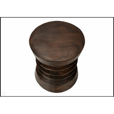 Table d'appoint ronde moderne avec conception à ressorts, résistante aux intempéries et polyvalente pour une utilisation intérieure ou extérieure