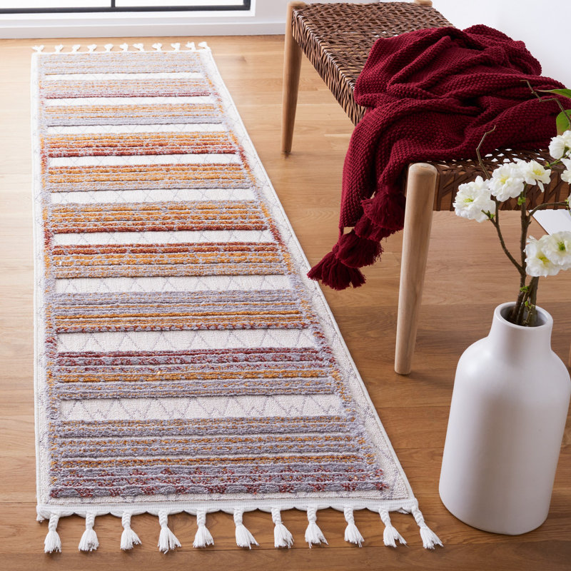 Sheron Performance Striped Rug, Runner 2'2" x 8'