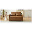 Canapé-lit convertible de 51,57 po, fauteuil ajustable surdimensionné avec 3 ports USB, peu encombrant pour les petits appartements, salon, chambre à coucher, brun-129030391