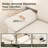124" Modular Sectional Sofa, Comfy Cloud Couch For Living Room, 3-seater Deep Seat Sofa With Throw Pillow-1859832968