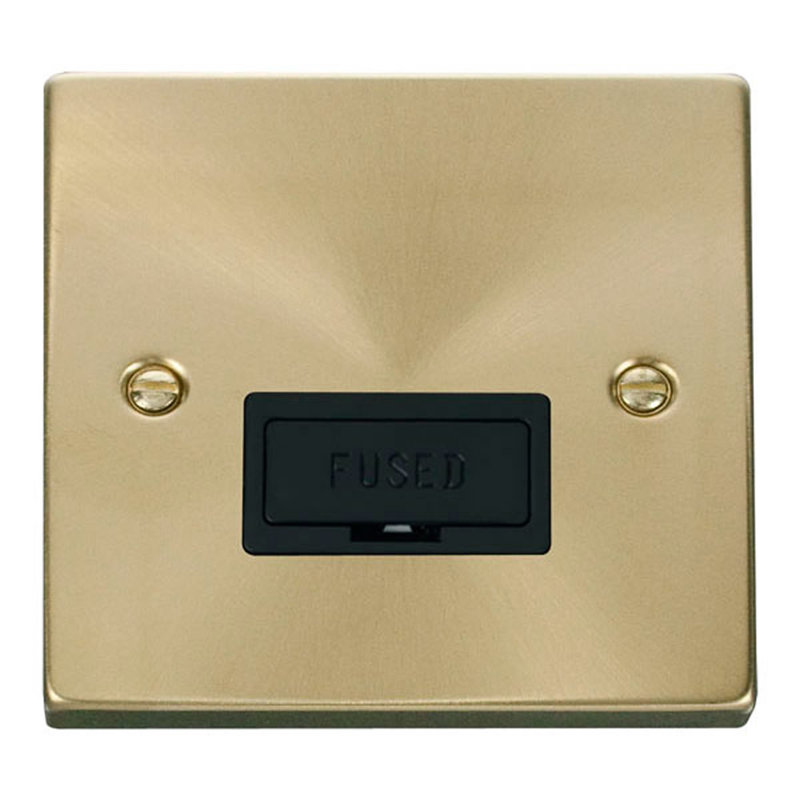 Satin Brass 13A Fused Connection Unit