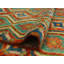 Tapis unique en laine noué à la main de 8 pi 3 po x 11 pi 6 po de couleur rouille / bleu / vert Jantinus