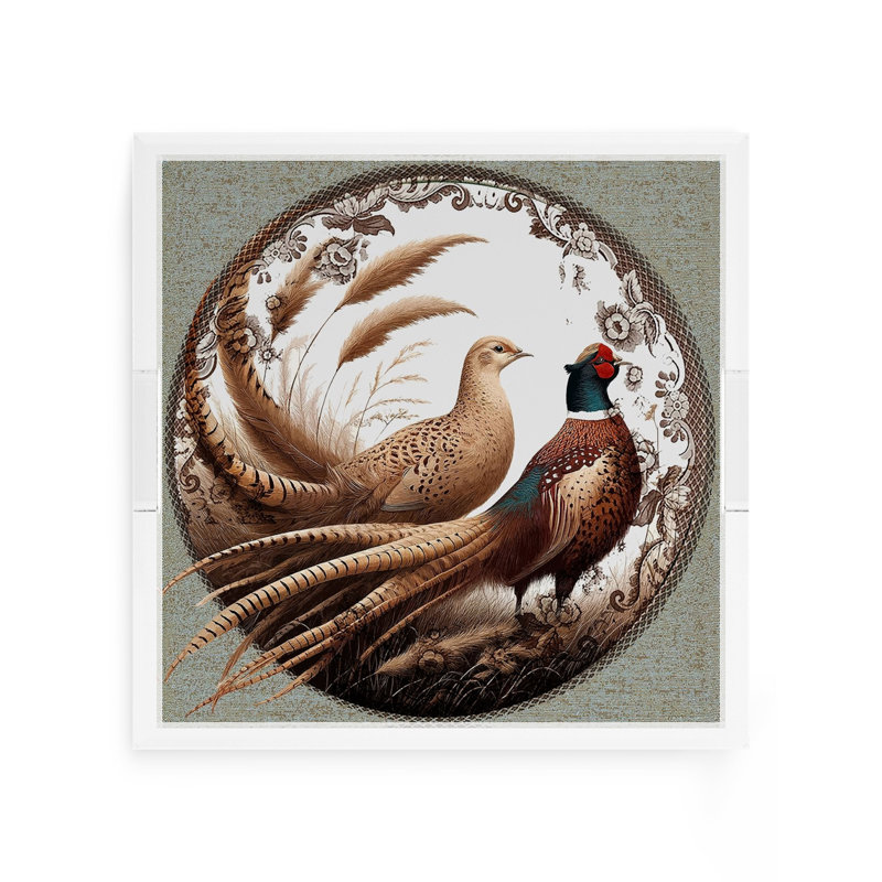 Plateau décoratif carré en acrylique Woodland Pheasant Partners