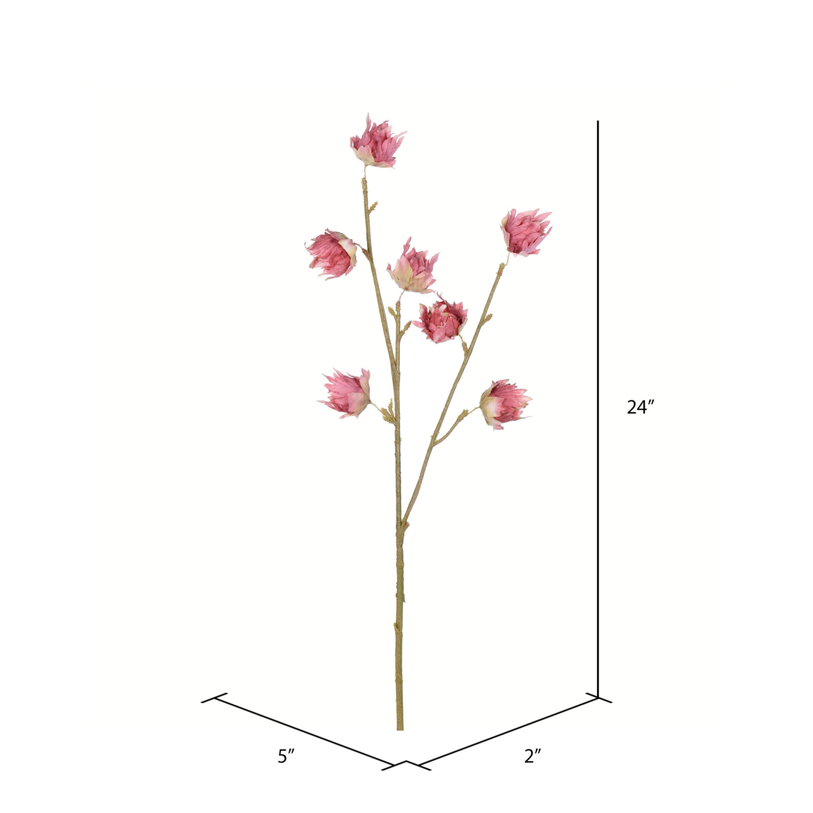 Hibiscus Floral Stems, Mauve