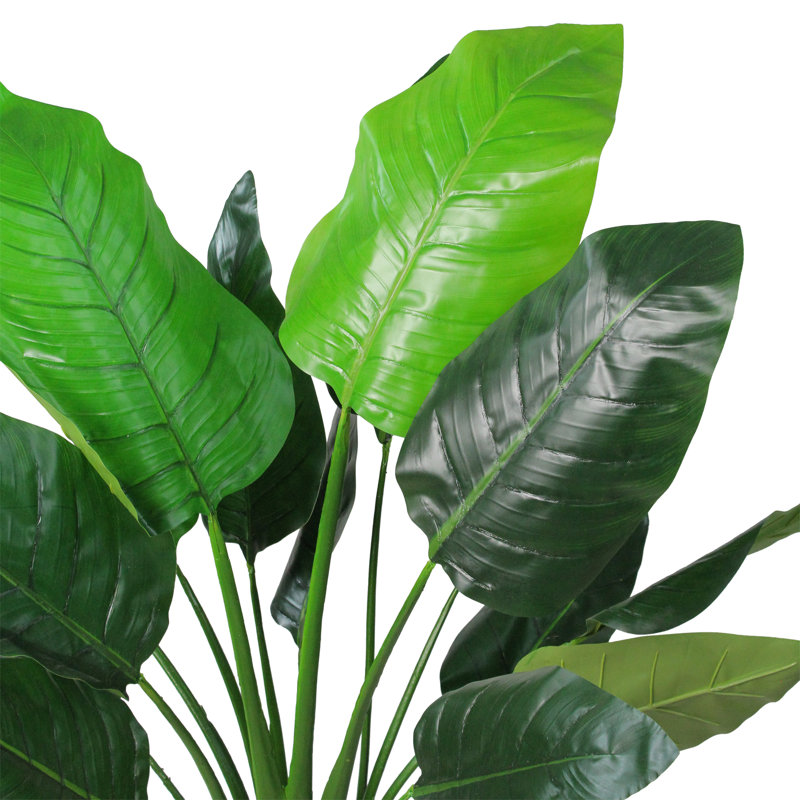 Plante artificielle verte en pot 43 po