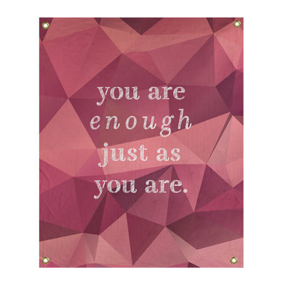 Tapisserie «Polyester You Are Enough» en polyester
