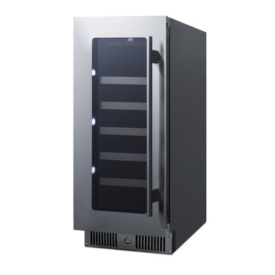 29 Bottle Single Zone Freestanding/Built-in Wine Refrigerator -  Summit Appliance, CL155WCLHD