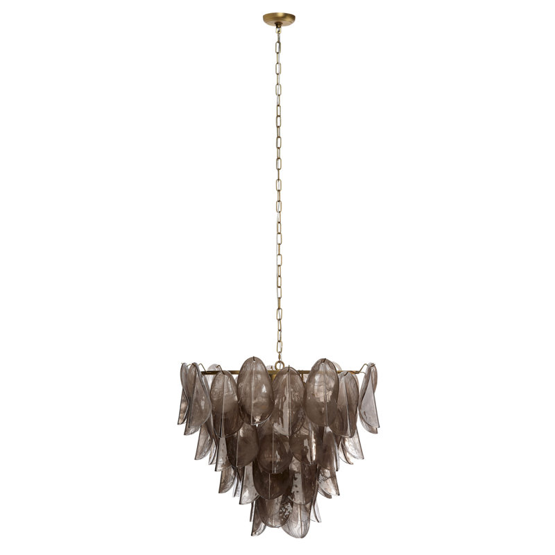 Magnolia 10-Light Quartz Glass Chandelier