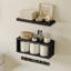 Tablettes flottantes, tablettes de salle de bain rustiques au-dessus de la toilette