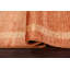 Tapis orange noué à la main de conception unique 2 pi 8 po x 9 pi 2 po