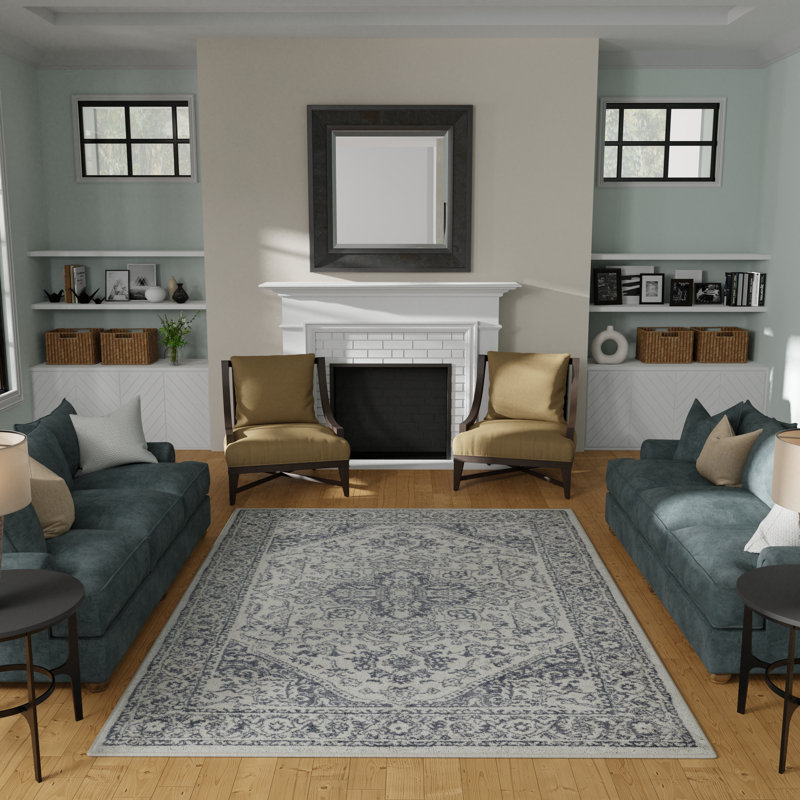 Oriental Indoor Rug, Rectangle 9'10" x 12'10"