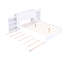 Grand lit plateforme avec rangement et tablettes gigognes TG, blanc-1441965646