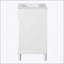 Meuble-lavabo de 24 pouces avec lavabo en céramique intégré, armoire de rangement spacieuse et conception élégante pour les petites et moyennes salles de bain-703030252