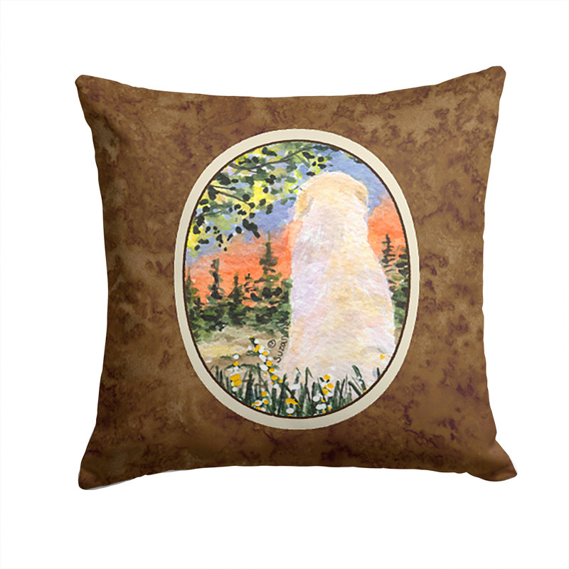 Coussin décoratif intérieur/extérieur golden retriever