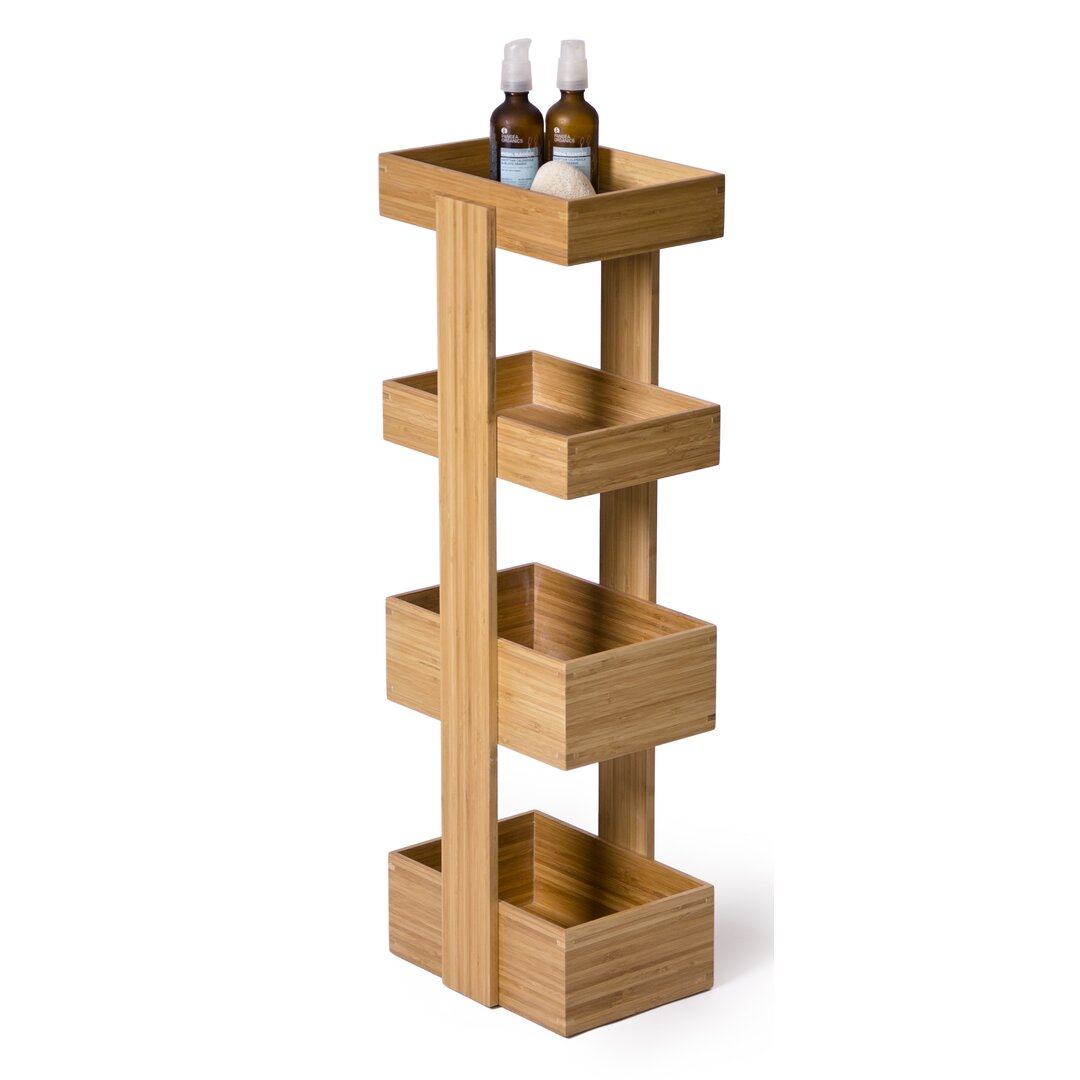 Wireworks - 4 Tier Bathroom Caddy - Arena Bamboo