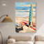 «Surf Mornings Canvas Glam Coastal», art mural par Art Remedy-105294332-105294317