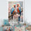 Perroquets tropicaux chuchotés sur toile