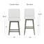 Dorreen Wood Upholstered Parson Adjustable Height Swivel Stool-132621620-132621622