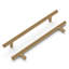 Poignée de collection de poignées de bar - Poignée d'armoire centre à centre 5-1 / 16 po - Bronze rétro - Quincaillerie minimaliste et contemporaine pour tiroirs et armoires-87800207-126535549
