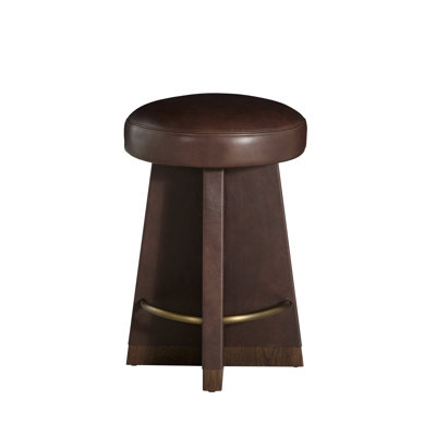 Plateau Leather Swivel Bar Stool