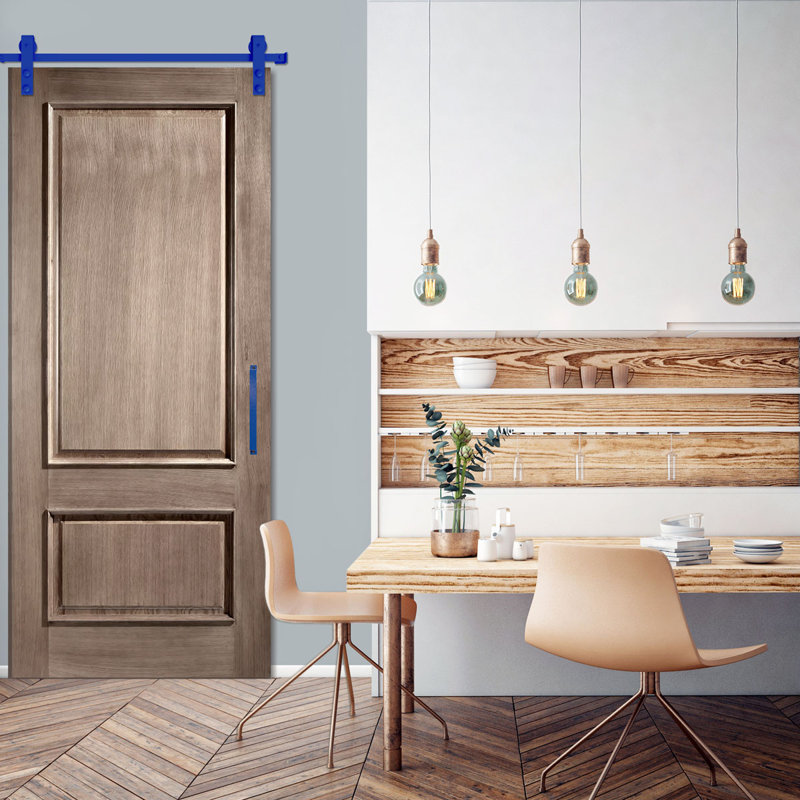 Ensemble de quincaillerie pour porte de grange standard Premium, Ruban bleu