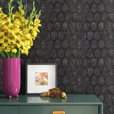 Rouleau de papier peint nid d'abeille Tiffany