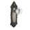 Victorian Plate with Round Clear Crystal Door Knob
