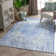 Nile Vintage Medallion Flatweave Dark Blue Area Rug