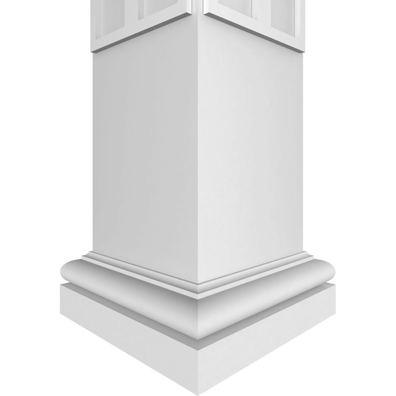 Colonne carrée Custerman Classic, H 108 po x l 7,62 po x P 7,62 po