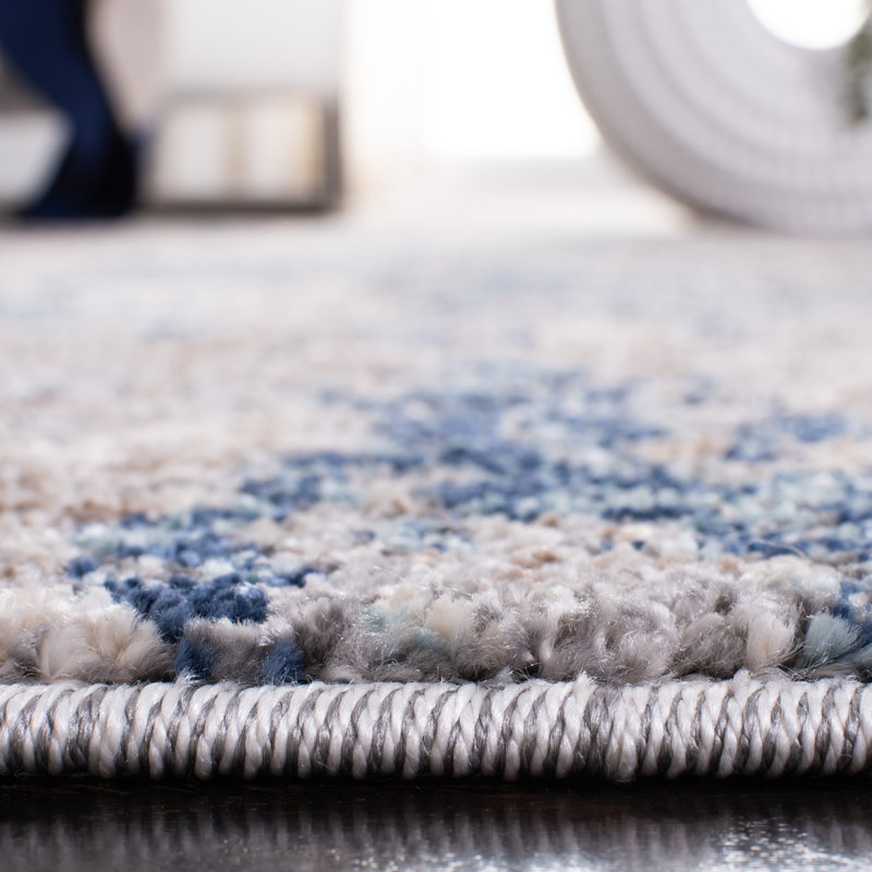 Mauriello Performance Abstract Rug, Square 6'7"