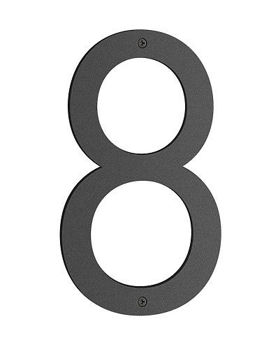 Numéro de maison nordique en acier inoxydable H 9 po, 8