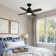 36.6'' Black Ceiling Fan With Remote Control And Light Kit