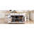 K&K 53Inch Large Kitchen Island With Drop Leaf, Power Outlet, Door Internal Storage Rack, Rolling Kitchen Cart On 5 Wheels With 5 Open Side Racks For Kitchen, Dining Room,White(Not Include Bar Stools)-1194168519