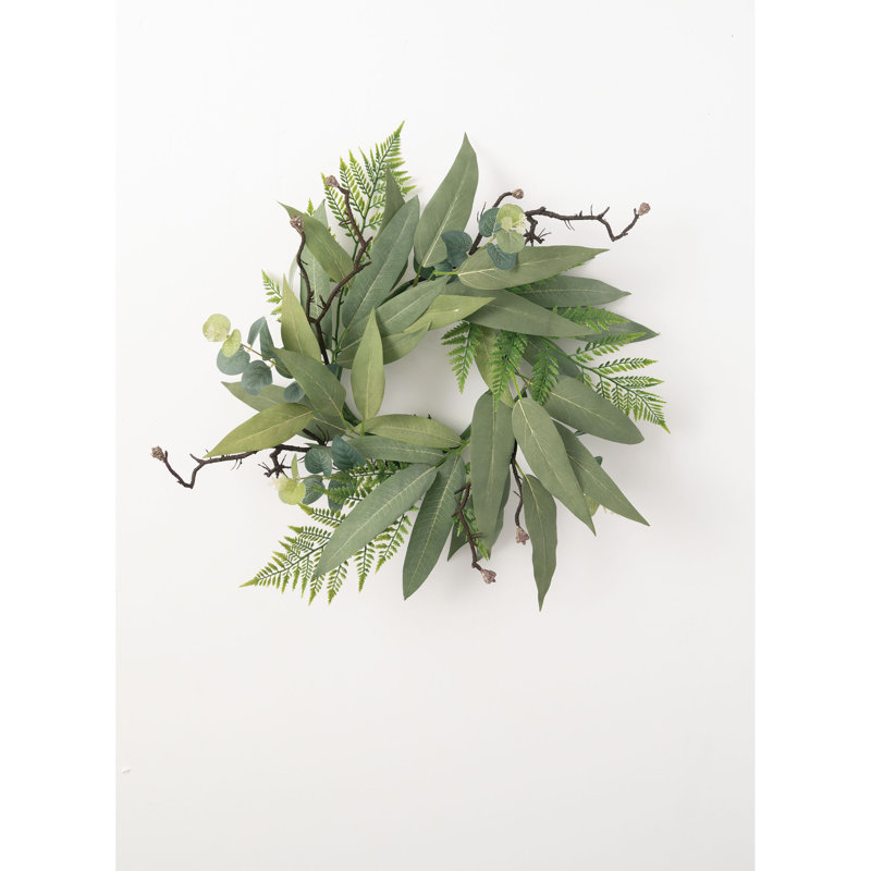 Couronne d'eucalyptus artificiel 24 po 24 po