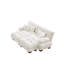 Canapé moderne en chenille avec repose-pieds-1276130870