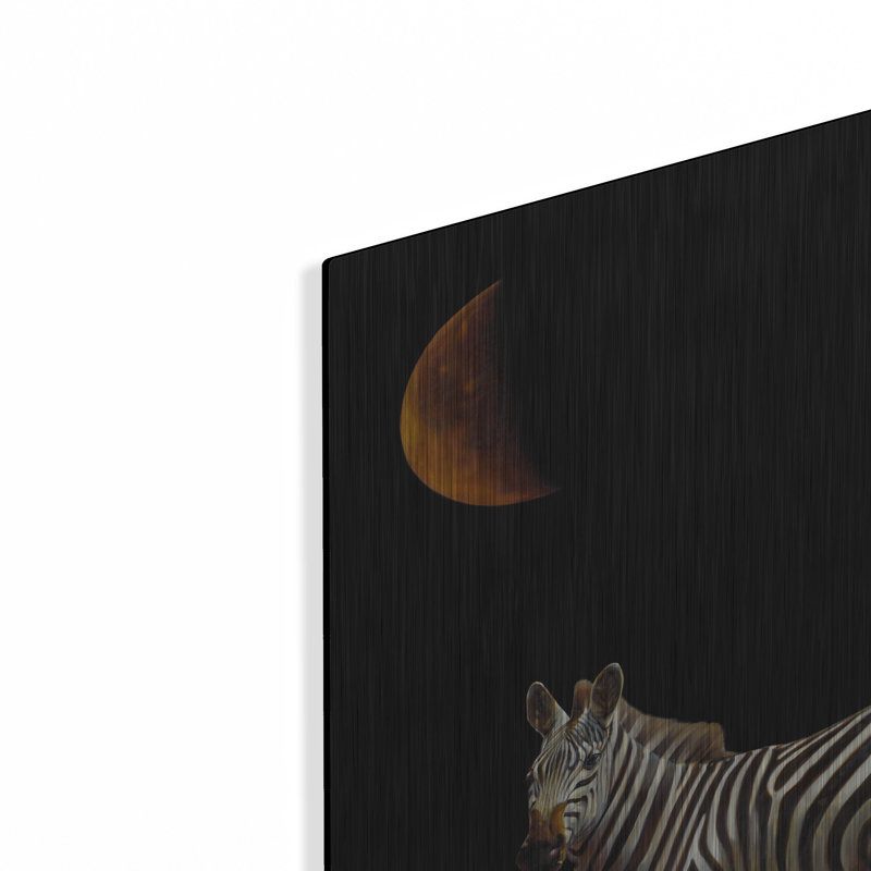 "Pilgrimage" par Karen Hollingsworth sur métal, H 12 po x l 12 po