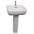 Barclay Metropolitan 13.75'' White Vitreous China Rectangular Bathroom Sink with Overflow-93689755