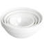 Ensemble de 8 bols en verre trempé opalin Ultra White Shadow
