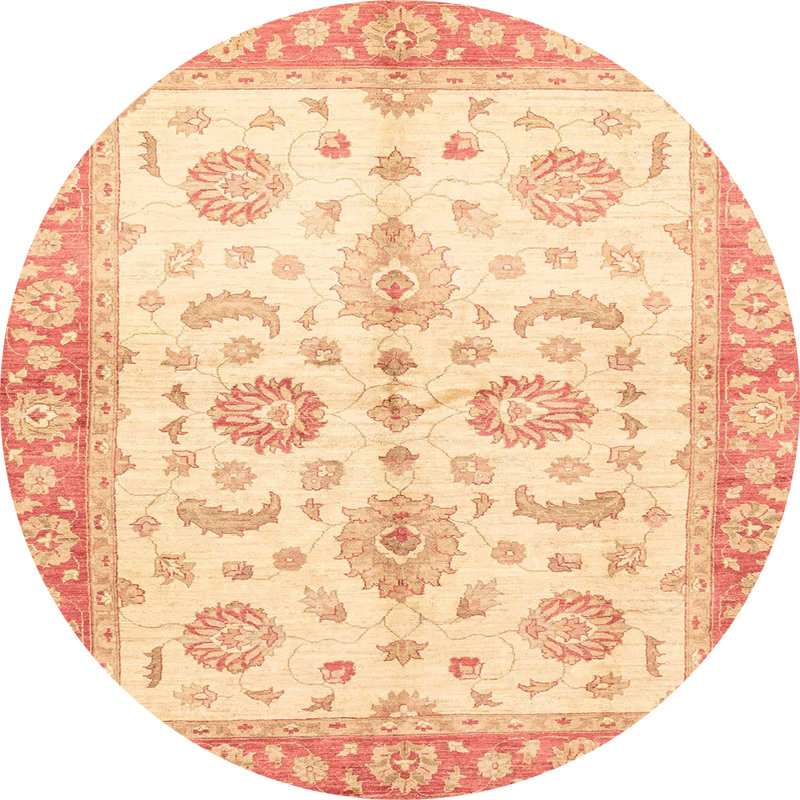 1 - Tapis abstrait moderne 3337, Rond 4 pi